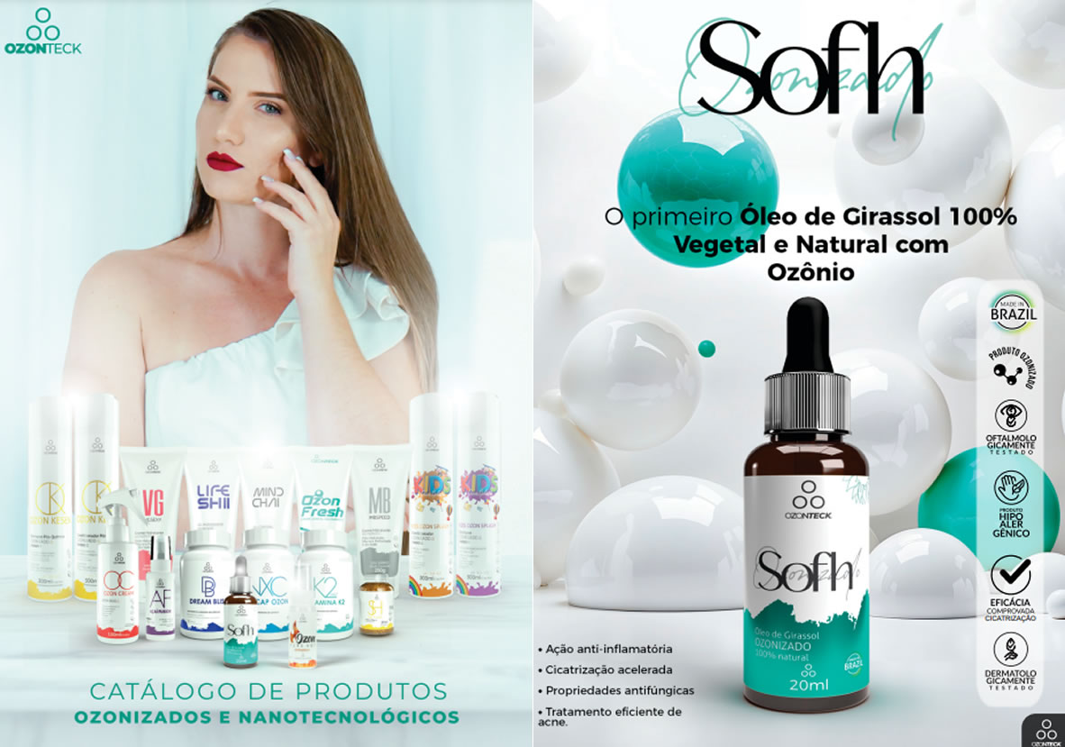 Página 1 do catálogo de produtos Ozonteck