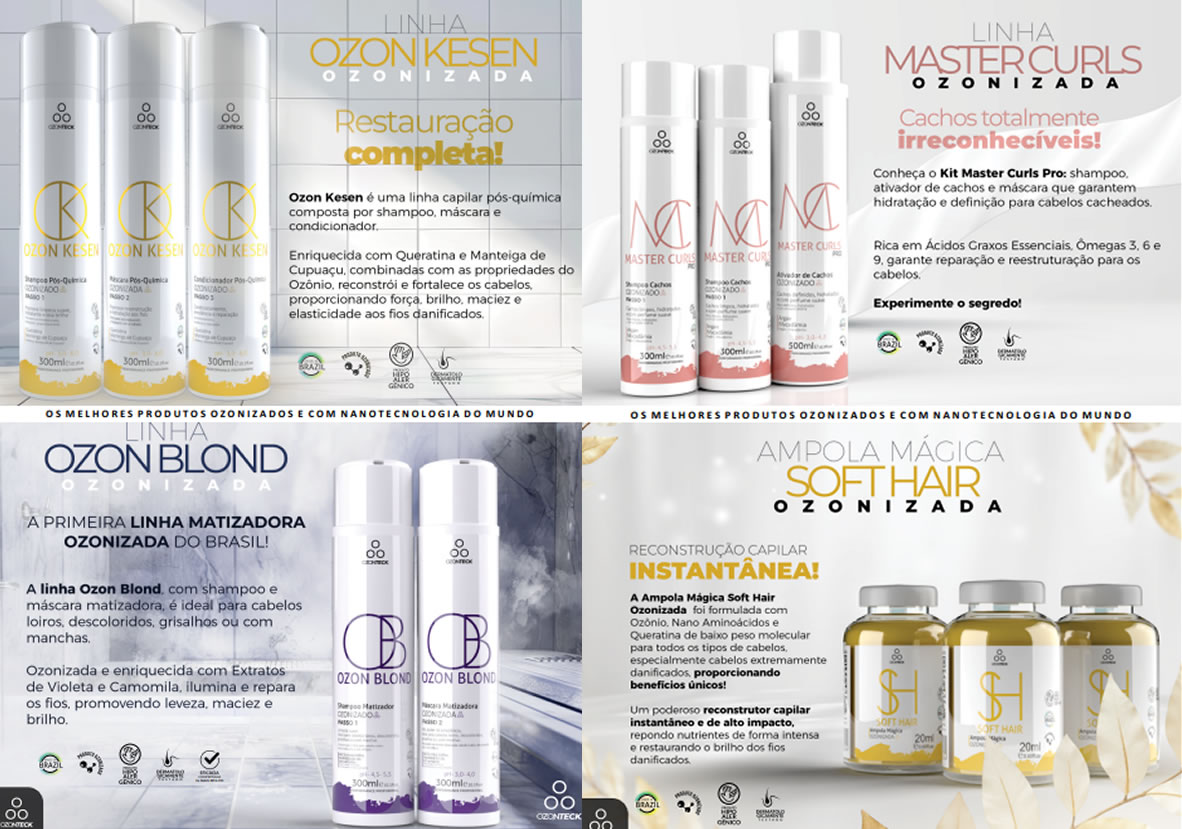 Página 2 do catálogo de produtos Ozonteck