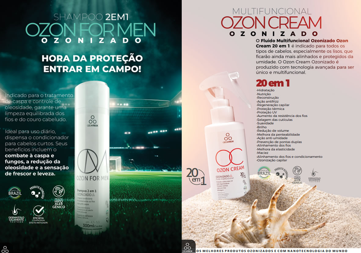 Página 3 do catálogo de produtos Ozonteck