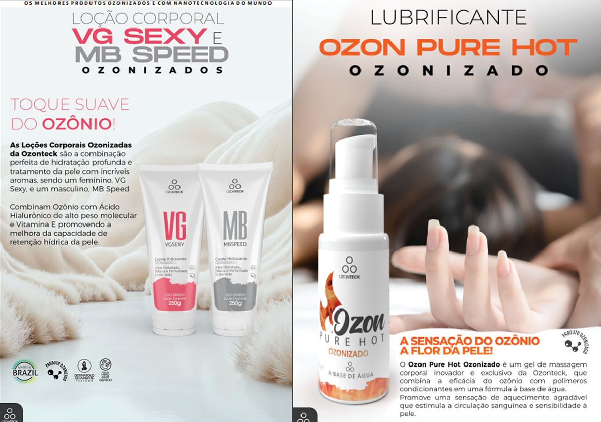 Página 9 do catálogo de produtos Ozonteck